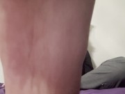 VIDEO SOLD!!! Furry feet right after work, smothered in right in your face.