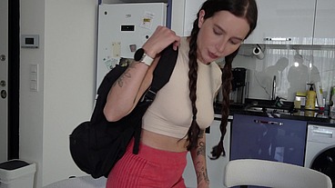Step-Daddy's Girl Bad Grades ASS TO MOUTH