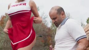 Angellica Goods - Bleacher Blonde Gets Two Cocks