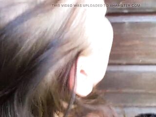 XL 18 years young rod fucks horny milf outdoor in the garden - without a screwing-rubber in my pussy - cum creampie - Am I pregnant now?