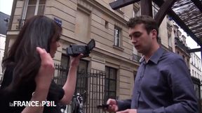 Hot brunette makes sex tape with horny young prick