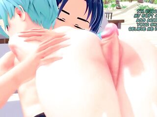 Femboy male seduces his senpai and they end up banging