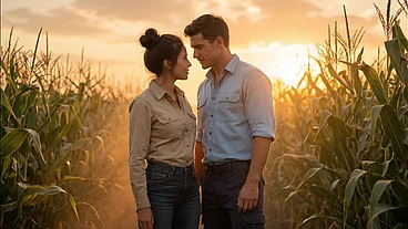 Farmer wants to suck her coworker's cock in the crop - AI-generated content