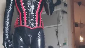 Smoking wearing CATsuit and CATMASK