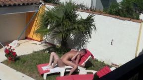 Exhibit sex with two French twinks fucking in the garden