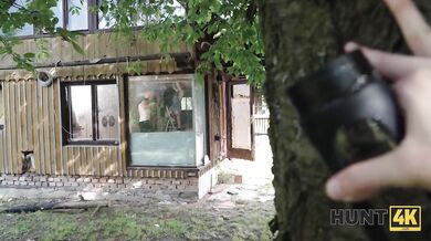 Sharp Nerdy European Cheating Girlfriend Gets Choked By Big White Cock In Hard Outdoor POV Anal