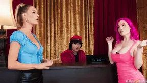 Sneaky Bellhop Sex Cock Pussy Swap.Emma Hix, Lily Lou, Chloe Surreal Hot