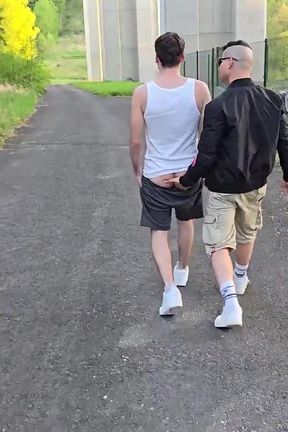 Bareback Fuck Marathon with My Gay Bitch - 6 Loads of Cum Deep in His Ass, Part 5 - Hot Outdoor Fuck Under the Highway Bridge