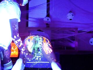 Femboys Impure Halloween Flip Bang with Glow Paint