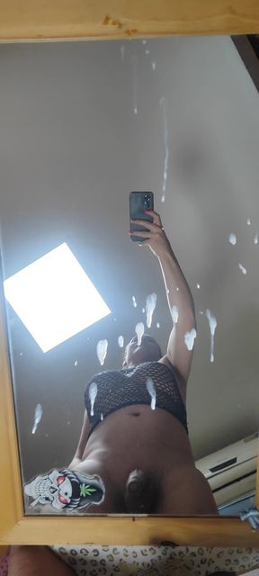 Mirror cumshot!