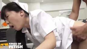 Japanese Nurse Blows and Rides Her Doctor Big Dick in the Hospital