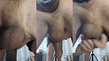 I passively let the bottle in, a very strong anal orgasm from fucking