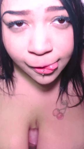 Delicious chubby girl in zebra pajamas enjoys a hard fuck   Clip 1