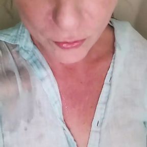 Wet Lonely and Horny MILF...shower Masturbation Time