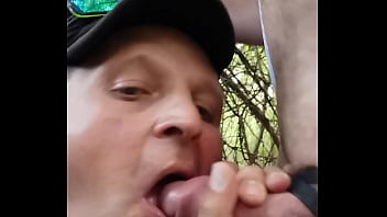 Northern Eastern sucking cock in forest cruising