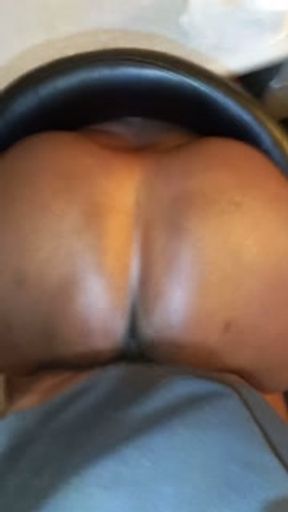 Horny black bbw ass fucked by bbc step son