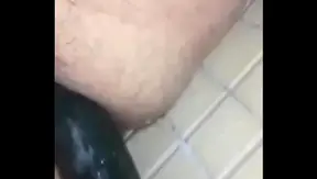 Mexican Man Gets Adventurous With DIY Anal Toy Cucumber Fun