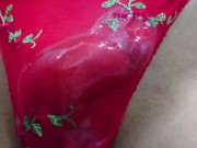 My red pantis and piss
