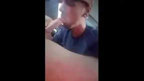Steamy Rendezvous: Horny Amateurs Swap Spit Swallow Loads in Backseat – 18+