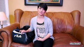 lovely coed jae scott gets her wet twat eaten and pounded to squirt!