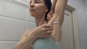 Shave armpits 3 days in row (SH)