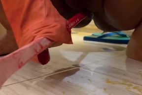 Big Boobs BBW Hot Collage Girl Anippe Toilet Brash Sex in Hostel Bathroom &amp; Pee Unlimited