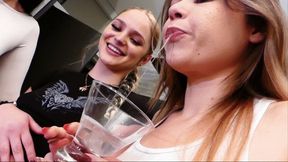 Dirty Panty Spit Martini - Princess Viktoria, Sweet Princess Chastity and Princess Catherine (HD1080p)