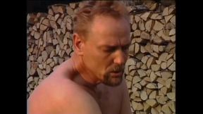 Beautiful Young Blonde MILF Fucked and Cummed on Face by Huge Cock in Garden