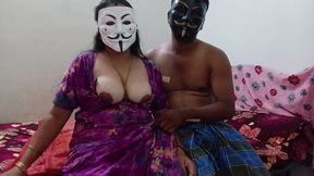 Desi aunty and uncle mew facemask  fucking video