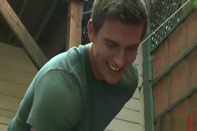 Boud in public - boots fuck