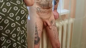 My Morning Started with a Good Masturbation and Blowjob of My Cock by My Stepmom