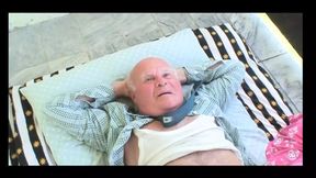 Old man with biggest cock drills tightest fresh pussy