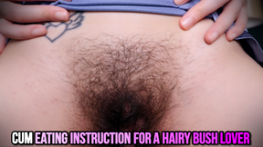CUM EATING INSTRUCTION FOR A HAIRY BUSH LOVER 1080P - ELLIE IDOL