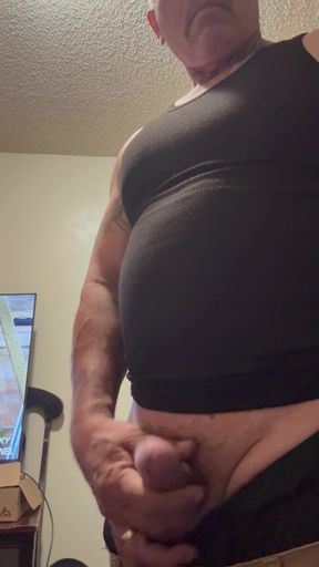 Guy jacking off