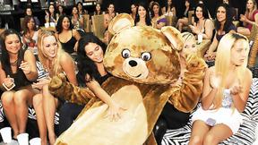 ”Horny women show off their meat sucking skills”