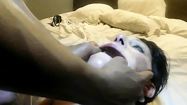 GET BACK WELL FUCKED BY A BEAUTIFUL BLACK COCK SWALLOWING LIKE CRAZY