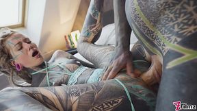 Heavily Tattooed Couple Having Deep Anal Love -Anuskatzz