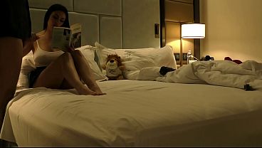 Big tits big ass hot brunette babe in short uniform skirt gives an incredibly slow edging handjob by cock teasing