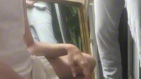 guy pissing on twink. he gets a boner and want to suck !