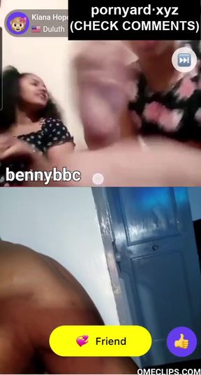 Amateur webcam model reacts to homemade clips