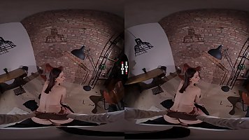 Marie Berger is moaning while riding a rock hard dick, because she is about to cum