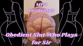 SSBBW Rachel is an Obedient Slut Who Plays for Sir MP4 1920x1080