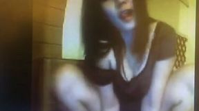 Torrid dark haired too pallid skype webcam whore was posing for me