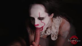 Darya Jane - Pennywise Sucks and Deepthroats with Her Scary Clown Mouth (it Parody)