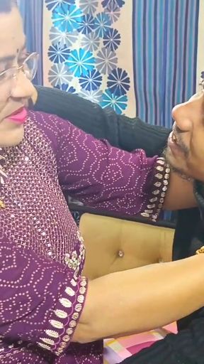 Stunning moment from &quot;Indian desi teacher had sex with her student in study time hardcore sex indian aunty big boobs&quot;