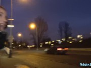 Public Agent Hot Czech car fuck after public blowjob makes agents cock hard