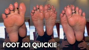 Foot JOI Quickie with Ivys Feet