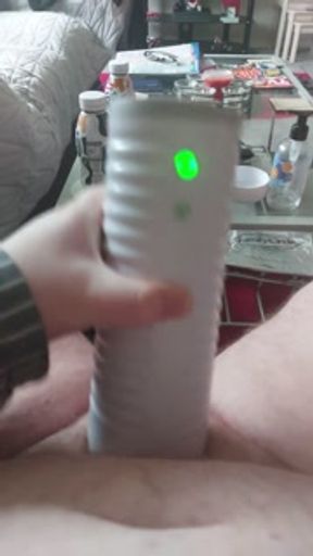Young Chubby Guy Uses Lovense Max 2 Until He Cums
