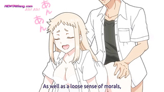 Nude anime cutie mounts BOYFRIEND in bathtub for deep grubby polish (Sensational) ENG Subbed