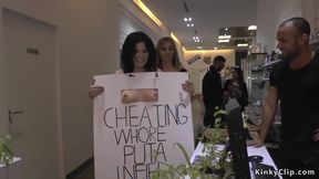 Cheating Whore Disgraced In Public